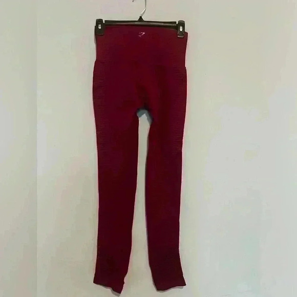 Gymshark Dry Energy Seamless High Rise Leggings In Pink Size XS - Picture 3 of 3